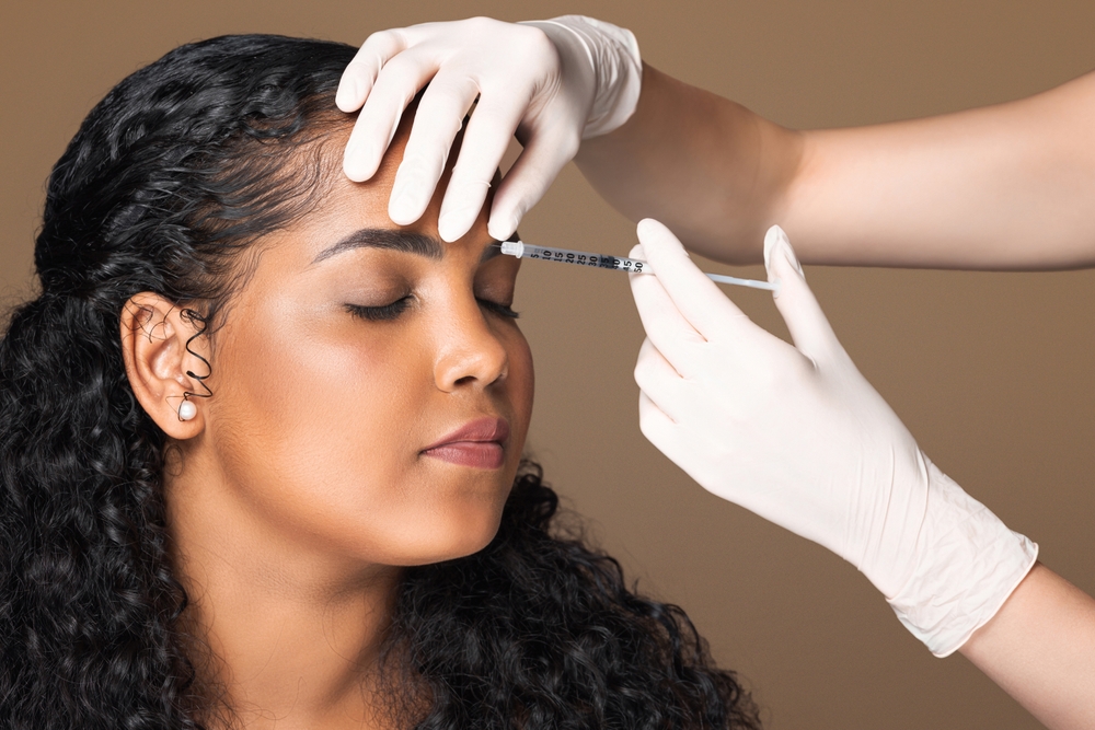Womanhaving botox treatment